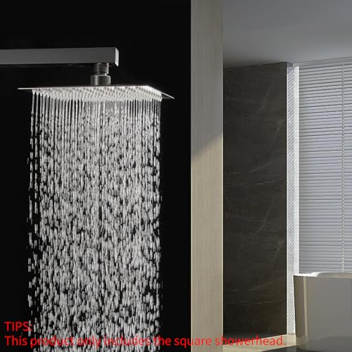 16 In Rain Shower Head High Pressure Rainfall Shower Head Bronze | Square Rain Bathroom Showerhead, High Flow, Large Stainless Steel, Ceiling Mounted, Wall Mounted, Waterfall Full Body - color: Oil Rubbed Bronze, size: 16 Inch