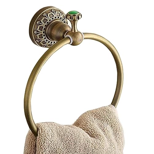 Wall Mounted Towel Ring/Towel Holder,Solid Brass Construction, Antique Bronze Finish,Bathroom Accessories