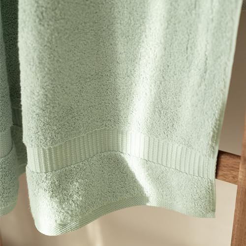 SALBAKOS 6-Piece 100% Turkish Cotton Hand Towels, 16x30 inch, Seafoam Green | Large Size Thick Super Soft Highly Absorbent, Versatile Hair Face & Hand Drying Towel, Premium Hotel Quality Made in Turkey - color: Seafoam Green, size: 6 Hand Towels