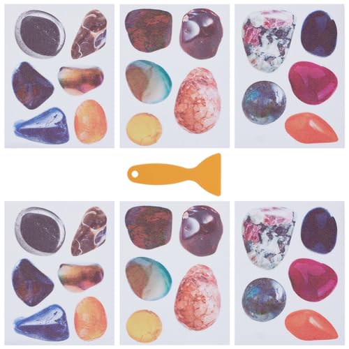 3 Pages Non Slip Bathtub Stickers Bulk Sea Shell Bath Tub Non Slip Stickers with Scraper Plastic Adhesive Ocean Animal Conch Slippery Floor Decal for Shower and Bath Tub Home Decorations - style: Marine Animal 2