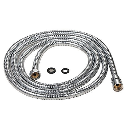 Purelux 100 Inch Extra Long Shower Hose for Handheld Shower Head with Brass Fittings, 8 feet 4 inches made of Stainless Steel Chrome Finish - size: 100 Inch