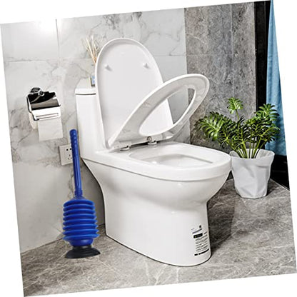 Amosfun 2pcs Heavy Duty Plunger for Toilet High Pressure Unclogger Toilet Plunger Ergonomic Handle Plunge for Bathroom