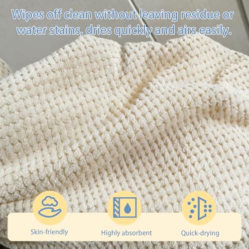 Extra Large Microfiber Bath Towels Set of 6 for Adults, 35″ x 70″, Soft and Super Absorbent, Quick Dry, No Fading and No Lint, Luxury Towel Set for Bathroom, Spa, Gym, Travel - Khaki - color: Khaki 6-pack