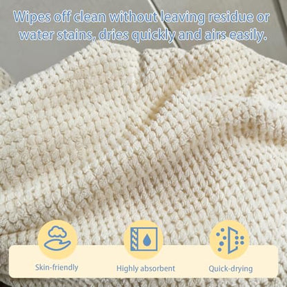 Extra Large Microfiber Bath Towels Set of 6 for Adults, 35″ x 70″, Soft and Super Absorbent, Quick Dry, No Fading and No Lint, Luxury Towel Set for Bathroom, Spa, Gym, Travel - Khaki - color: Khaki 6-pack
