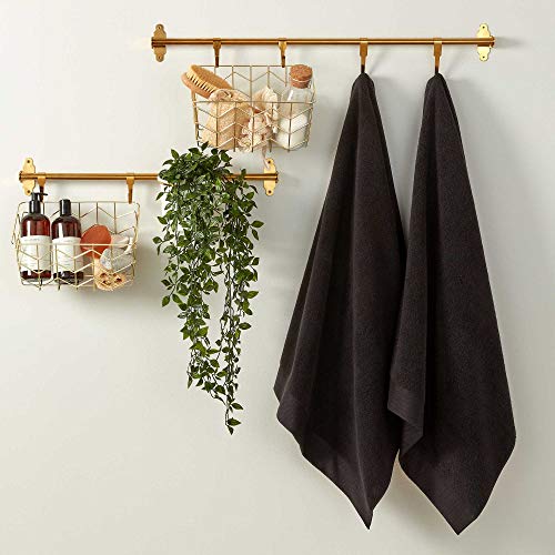 Christy Luxe 2 Bath Sheet Set in Black 100% Turkish Cotton - Super Soft & Quick Dry - Machine Washable - 730GSM - 2 Bath Sheets - color: Black, size: 2 Bath Sheets