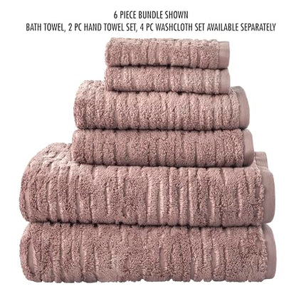 SKL Home CloudSoft Cotton Luxury 2-Piece Hand Towel Set, Clay - color: Clay, style: Hand Towels (Set of 2)