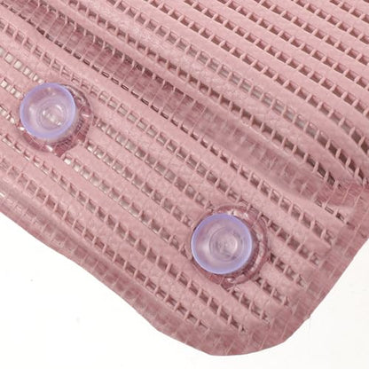 Non-Slip Bath Pillow for Tub with 8 Strong Suction Cups - Bathtub Headrest Neck Back Support for Women Spa Hotel Relaxing Bath Accessories (Pink)