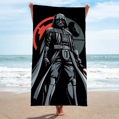 Jay Franco Star Wars Darth Vader Bath Pool Beach Towel - Kids Super Soft & Absorbent 100% Cotton Towel, Measures 28 x 58 - color: Black - Star Wars