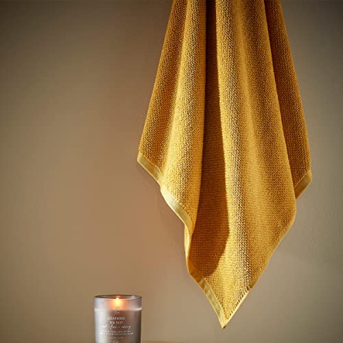 Christy Brixton 6 Piece Towel Set | Saffron Yellow | 100% Cotton | Ultra Soft | Super Absorbent | 600GSM | 2 Bath Sheets 2 Bath Towels 2 Hand Towels - color: Saffron, size: 2 Hand 2 Bath 2 Bath Sheet Set