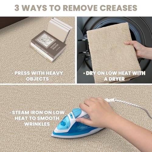 Washable Runner Rug, Non Slip Entryway Runner, 2x8 Ft, Sand/Beige | Washable Braided Runner Carpet, Non Slip Rubber Dot Backed, For Hallway, Kitchen, Entryway, Bedroom, Laundry Room, Foyer - color: Sand/Beige, size: 2' x 8' (Rectangular)