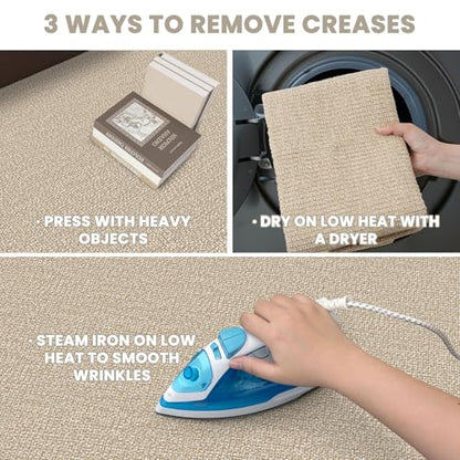 Washable Runner Rug, Non Slip Entry Runner, 2x5 Ft, Sand/Beige | Washable Braided Runner Carpet, Non Slip Rubber Dot Backed, For Hallway, Kitchen, Entryway, Bedroom, Laundry Room, Foyer - color: Sand/Beige, size: 2' x 5' (Rectangular)