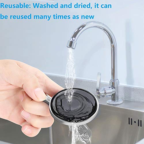 TESOT Suction Cup Shower Caddy, Shower Shelf Soap Dish with Hooks for Razor, Sponge, Rust Proof 304 Stainless Steel, Silver - color: Silver