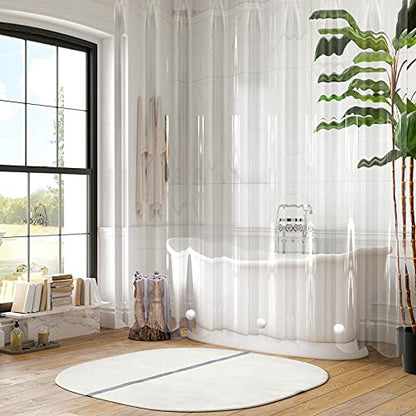 VANZAVANZU 3 Pairs Shower Curtain Weights, Silicone Wrapped Magnets, Heavy Duty Magnets Prevent Curtain Liner from Blowing, Rust-Free, White - color: White, size: 1.2"W x 1.2"L (Pack of 3)