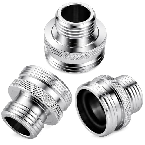 3 PCS Ball End Shower Arm Adapter Kit Fit for Vintage Showers | 14UN & 20UN to 1/2" NPT Thread Converter,Old Fashioned Ball Shower Arm to 1/2'' Standard Fittings