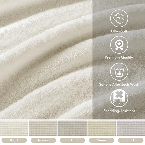 Madison Park 800GSM 100% Cotton Bathroom Bath Towel Set of 8, Cream | Long Staple, Highly Absorbent, Durable Hotel Spa Quality, Quick Dry, Double Stitched Hems, Lint Reducing, OEKO-TEX Certified - color: Cream, size: Multi-Sizes