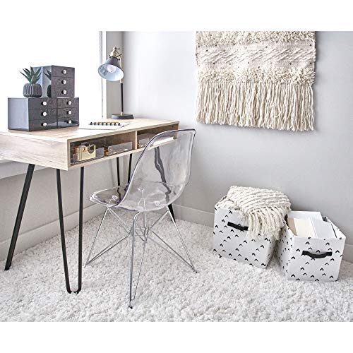 iDesign Clarity Collection Vanity Tray Organizer, 4" x 8" x 2", Clear | Small, Decorative, For Bathroom, Bedroom, Closet, Entryway, Countertop - size: Small