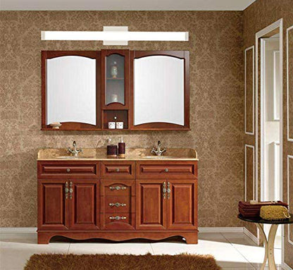 Bathroom Vanity Light Brushed Nickel Square LED 24 inch 14W 4000K Natural White Light Wall Bar Lighting Fixtures Over Mirror (Brushed Nickel, 40in) - color: Brushed Nickel, size: 40in