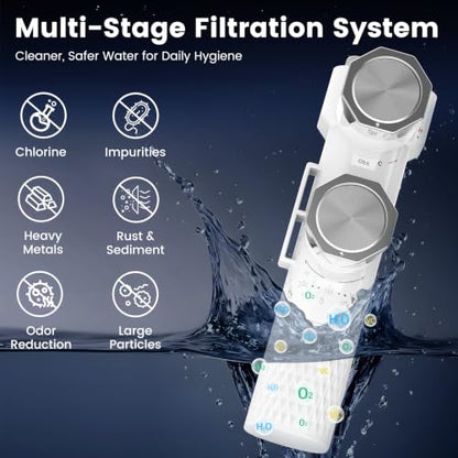 FEELSO Bidet Attachment for Toilet with Filter, Hot & Cold Toilet Bidet | Ultra-Slim & Non-Electric Bidet Sprayer, Self-Cleaning Dual Nozzle (Frontal/Rear Wash), Adjustable Water Pressure - style: Hot&Cold