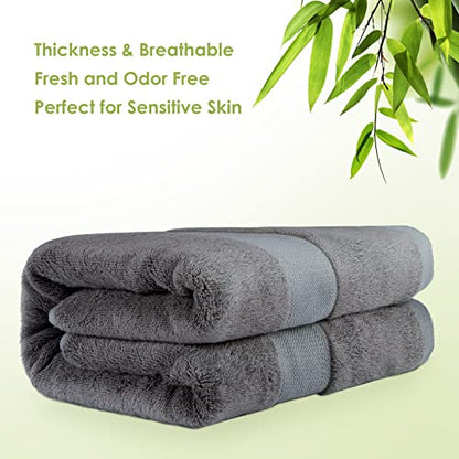 Extra Large Bath Towels Sheet for Body, for Sensitive Skin, 1 Pack Dark Grey for Adult Kids Baby,for Luxury Hotels Gym Spa Super Soft Highly Absorbent Oversized Towels 35" x 70"