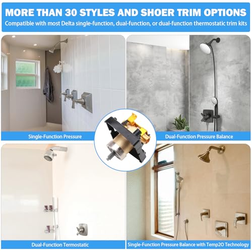 R10000-UNBXHF MultiChoice Tub and Shower Rough-In Valve Body, High Flow | Compatible with Single- and Dual-Function Delta Tub and Shower Trim Kits; High-Flow Design Replaces R10000-UNBXHF - style: R10000-UNBXHF