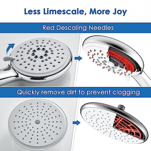 ROVOGO Shower Panel Tower System - Use 4 Shower Modes at the Same Time | Rain Shower Head, Handheld, 6 Body Jets and Tub Spout, Height Adjustable Shower Arm, Stainless Steel Shower Column, Brushed - color: Brushed-Adjustable Rain Head