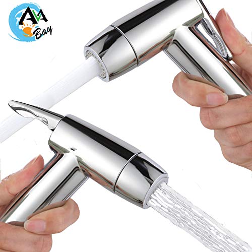 Dual Mode Toilet Bidet Sprayer Head – Chrome Finish Handheld Bidet for Toilet & Bathroom Cleaning – Cloth Diaper Sprayer, Muslim Shower, Jet Spray – G1/2 Coupling - style: Dual Mode Adjustable