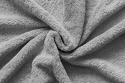 American Veteran Towel, 100% Cotton Turkish 6 Piece Towel Set, Luxury Towels Set of 6 for Bathroom Essentials, 2 Bath Towel 2 Hand Towel 2 Washcloth, Light Grey - color: Light Grey, size: XL 6PC
