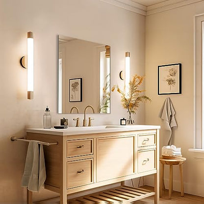 Frameless Wall Mirror 18"x24" Bathroom Vanity Mirror Shatterproof | Modern Wall Mount Mirror, Horizontal & Vertical, Rectangle Mirror for Over Sink, Living Room, Bedroom - size: 18"L x 24"W