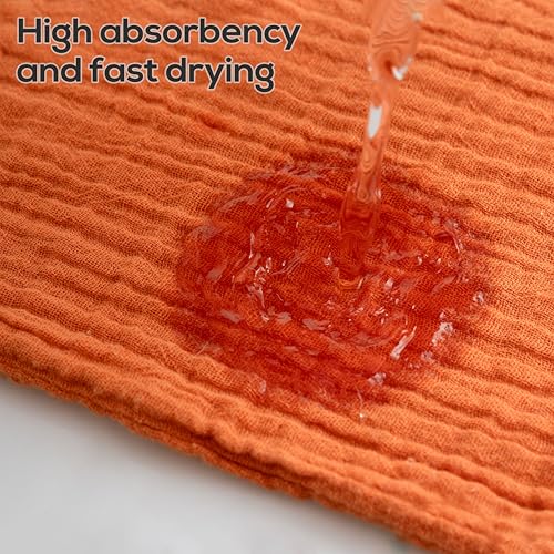 Muslin Baby Washcloths for Newborns, Pack of 8, 11"x11", Super Soft Cotton, Absorbent and Gentle, Baby Cotton Wipes, Baby wash Cloths - color: Solid Mix