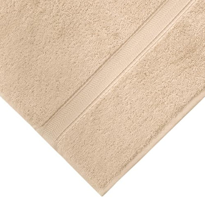 Supreme Terry 2-Piece Bath Towel Set, Hotel & Spa Quality, Plush and Absorbent 100% Turkish Cotton Towels, Quick Dry-Beige - color: Beige, size: Bath Towel Set