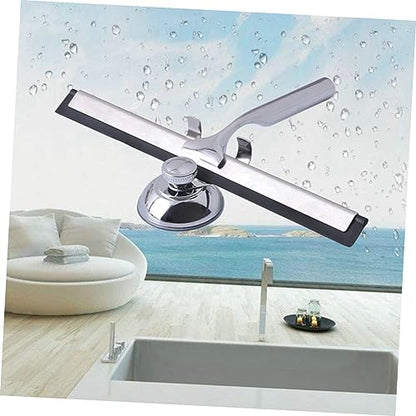 Window Scrubber Window Wiper Squeegee Mirror Squeegee Stainless Steel Holder