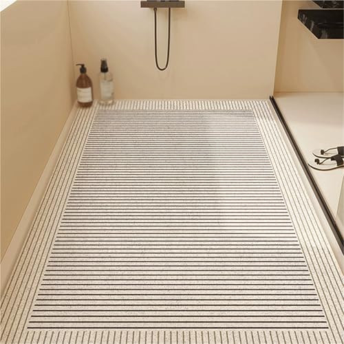 Bathtub Mat Non-Slip Suction Cups with Drain Holes - Safety Grip Bath Mat for Tub, Shower Floor, and Bathroom | Quick-Dry, Easy to Clean(A,60 * 90cm) - color: A, size: 23.6" x 35.4" (Flower)