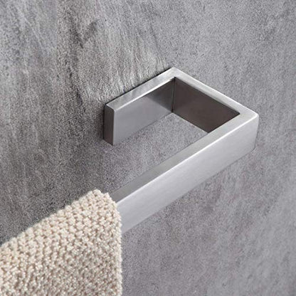 Fapully Four Piece Bathroom Accessories Set Stainless Steel Brushed Nickel | Wall Mounted,Towel Bar Set - color: Brushed Nickel, style: 4 Piece