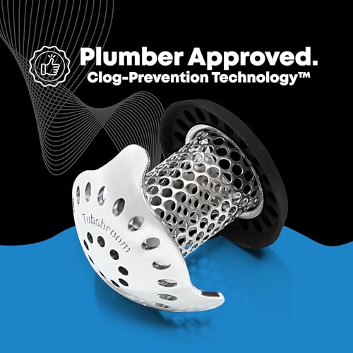 TubShroom Ultra Revolutionary Bath Tub Drain Protector Hair Catcher/Strainer/Snare Stainless Steel, Single Pack - style: Stainless Single