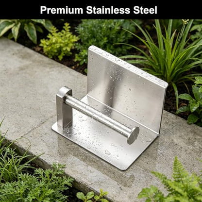Brushed Nickel Toilet Paper Holder Wall Mount, NEWRAIN Rustproof Toilet Tissue Holder with Phone Shelf, Stainless Steel Adhesive Toilet Roll Holder for Bathroom, Washroom, Kitchen, RV ﻿ - color: Brushed Nickel, style: Single
