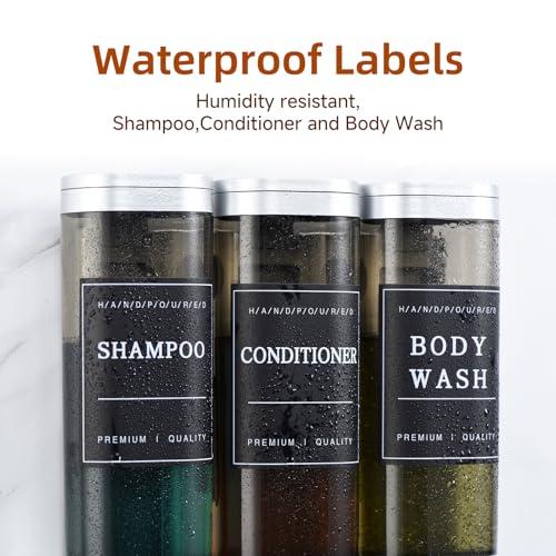 Shampoo and Conditioner Dispenser,Shower Soap Dispenser 3 Chamber No Drill Wall-Mounted for Bathroom & Hotel Leak-Proof Pumps, for Thick Liquids Like Conditioner - 1050ML High Capacity, Silver - color: Silver