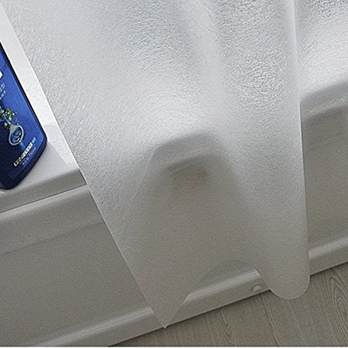 AooHome Shower Stall Curtain Liner for Small Size 48x72 Inch, 8G Eva RV Shower Curtain Frosted Pattern, Narrow Standing Single Water Repellent Shower Liner, Semi Transparent - color: Pure Translucent, size: 48"W x 72"L (Pack of 1)