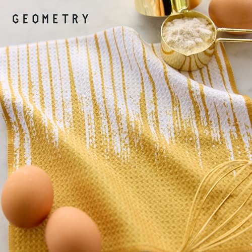 GEOMETRY Kitchen Dish Cloths - Quick Dry Dishcloths for Kitchen - Premium Dish Rags with Geoweave - 3-Pieces This and that - color: Harvest, style: Dishcloth