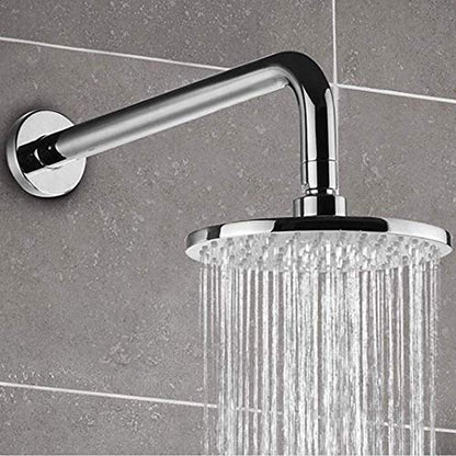 NearMoon Shower Arm, Extra Extension Arm with Flange, Stainless Steel Wall-Mounted Showerhead Extender Pipe (15 Inch, Chrome Finish) - color: Chrome Finish, style: 15 Inch