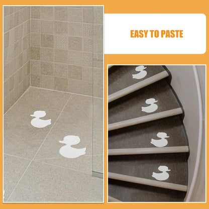 20 Duck Bathtub Non-Slip Stickers Anti Slip Shower Stickers for Kids Bathroom Cartoon Duck Bath Stickers Adhesive Ducks for Tub 4.13 X 3.54 X 0.31 in