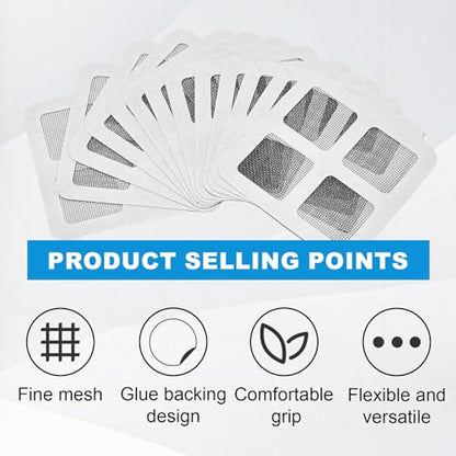 50Pcs Disposable Shower Drain Cover Hair Catcher, Disposable Floor Drain Sticker, Suit Sewer Filter Screen, Bathroom, Bathtub, Kitchen, Sink Floor Stickers