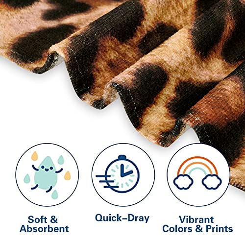 LIVILAN Oversized Leopard Beach Towel Cheetah Blanket for Women Girls, Thin Lightweight Microfiber Sand Free Quick Dry Towel, 30”X60” Pool Bath Yoga Shower Cheetah Gifts - color: Yellow Leopard Beach Towel, size: 60.00" x 30.00"