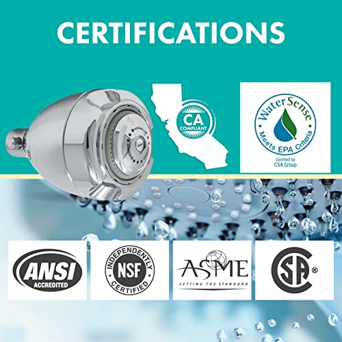 Niagara Conservation Earth Spa with Soap and Soak High Efficiency 1.5 GPM Showerhead in Chrome, N2915C-V - color: Chrome - with Soap & Soak Valve, size: 1.5 GPM
