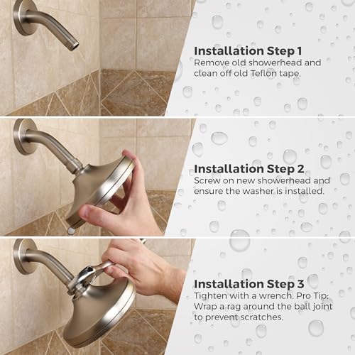 Pfister HydroFuse Shower Head, Shower Arm Not Included, 6-Function, 1.75 GPM, Spot Defense Matte Black Finish, 015WS2HF01SDB - color: Spot Defense Matte Black, size: 1.75 GPM