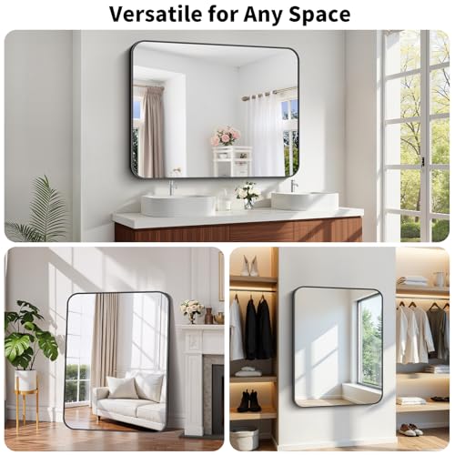 Koonmi Bathroom Wall Mirror,36x48 Inch Large Vanity Mirror for Over Sink - size: 48"L x 36"W