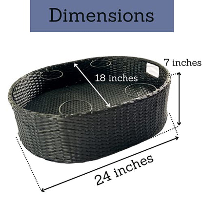Deluxe Floating Tray for Pool - Floating Pool Tray - Stylish Breakfast Tray on the Water - Floating Bar for Pool