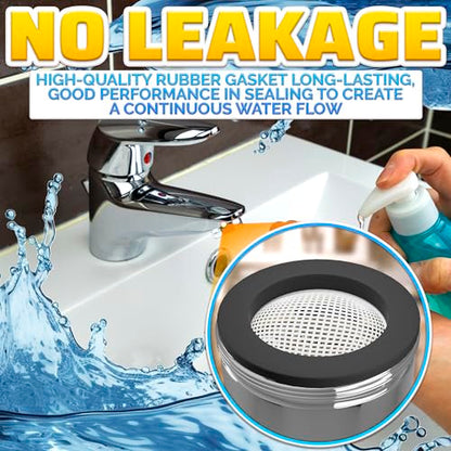 4Pcs Bathroom Faucet Aerator Replacement - 15"/16" 24mm Kitchen Bathroom Sink Attachment High Flow Aerator for Sink Faucet Aerators M24 Male Thread