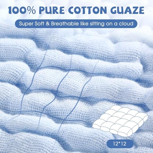 Cotton washcloths, face Cleaning Cloths,Bath Small Towels,6 Pack, 12x12 Inches - color: Blue