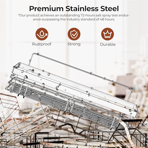 Orimade Adhesive Shower Caddy Soap Dish Holder Shelf with 5 Hooks Bathroom Organizer Basket Kitchen Storage Rack Wall Mounted No Drilling Stainless Steel - 3 Pack,Silver - color: Silver - 2 Pack with Soap Dish