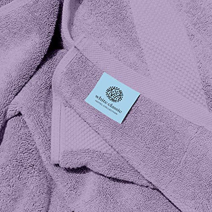 White Classic Luxury Bath Towels Set of 4 Large - 700 GSM Cotton Ultra Soft Bath Towels 27x54 | Highly Absorbent and Quick Dry | Hotel Towels for Bathroom Luxury, Plush Shower Towels, Lavender - color: 16: Lavender
